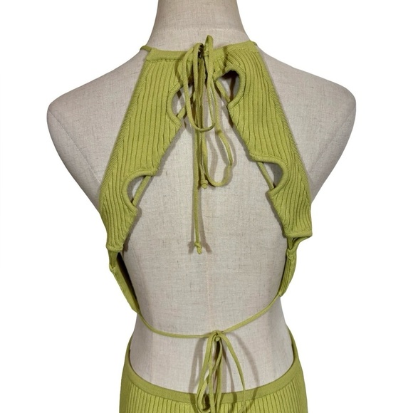 Significant Other Skye Cutout Ribbed Backless Midi Dress In Avocado sz:AU10/US6 - Picture 11 of 16